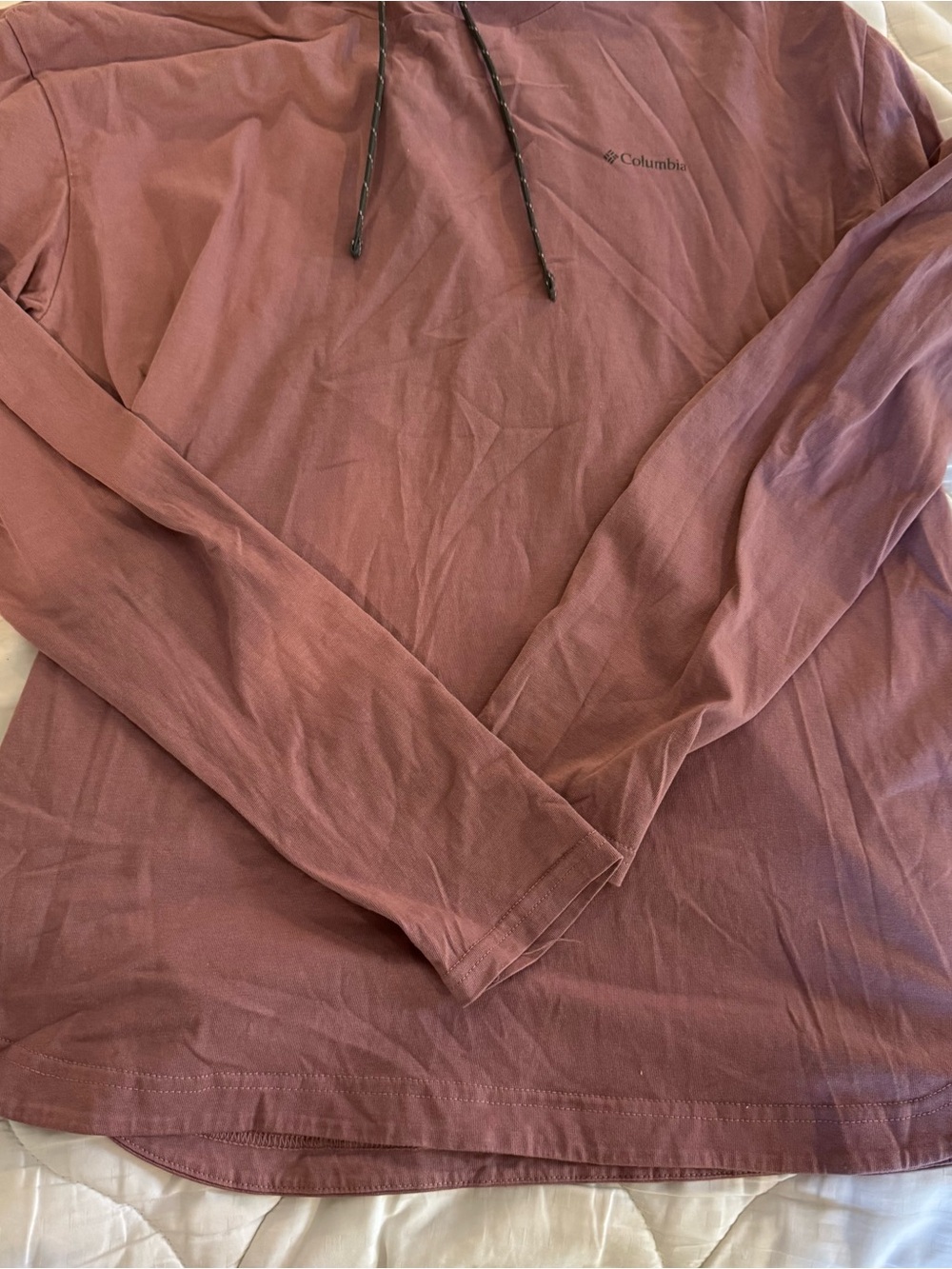 Columbia lightweight Hooded Pullover in Mauve Women’s size L - Picture 3 of 3